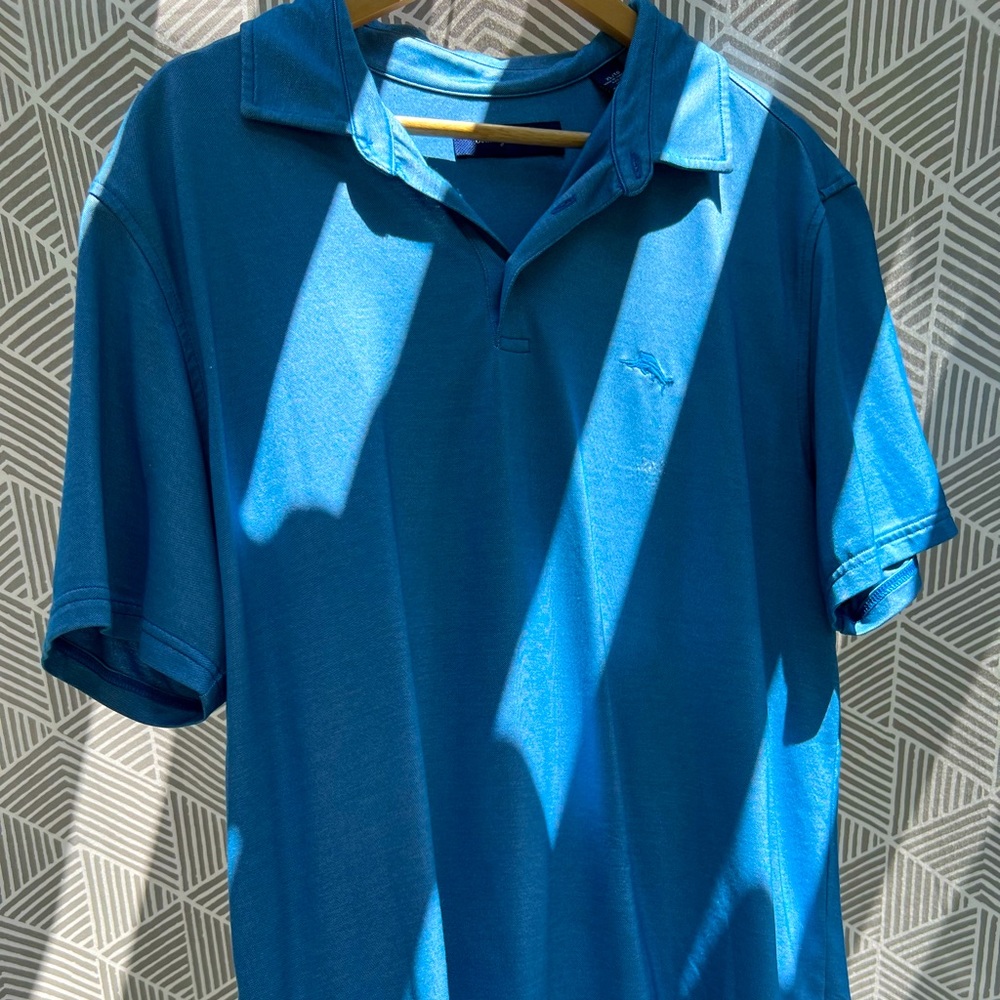 Tommy Bahamas silk polo golf XL